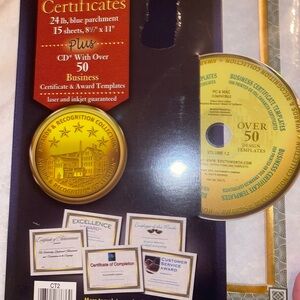Business Certificate and Award Templates with CD